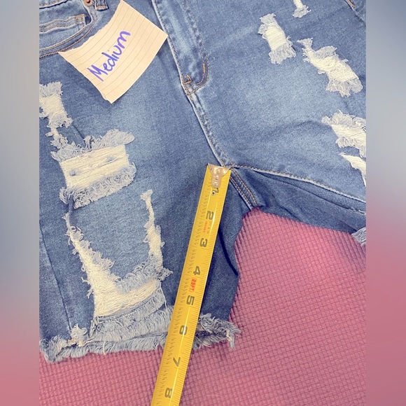 American bazi distressed Bermuda shorts - Picture 11 of 16